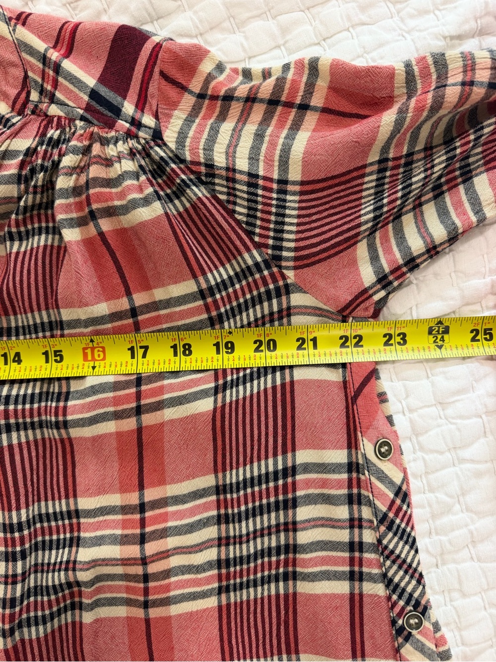 Free People Loralei Plaid Shirt Dress - Small - Picture 8 of 8